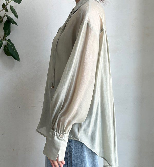  「シアー開襟シャツ」|シャツ・ブラウス|