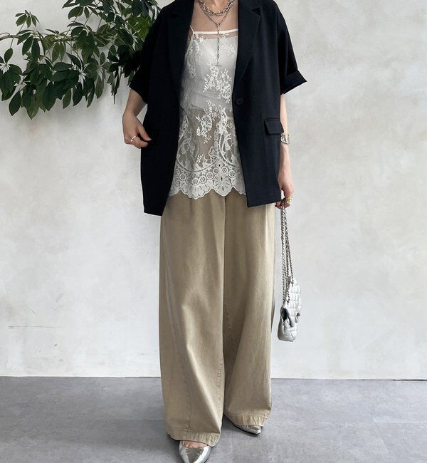  「メランジスラブテーラードジャケット」|テーラードジャケット|