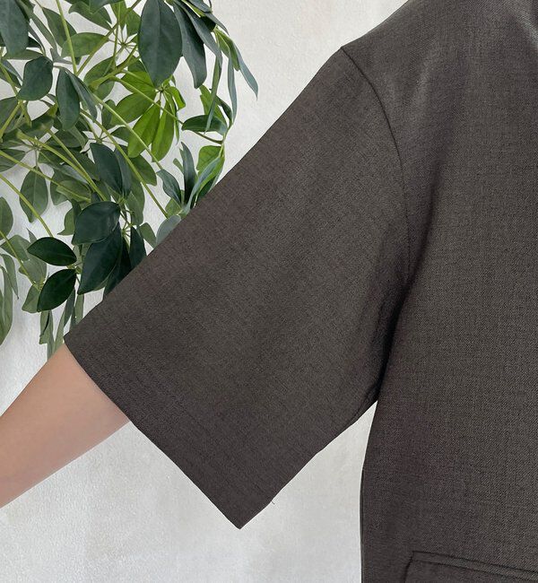  「メランジスラブテーラードジャケット」|テーラードジャケット|