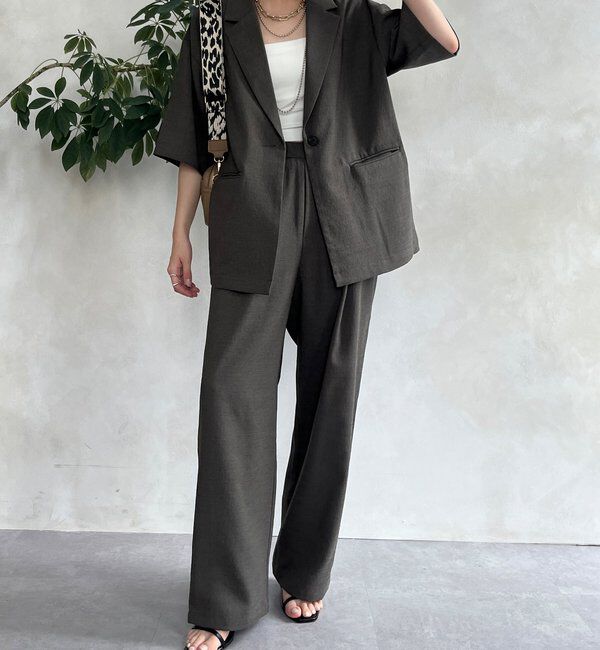  「メランジスラブテーラードジャケット」|テーラードジャケット|