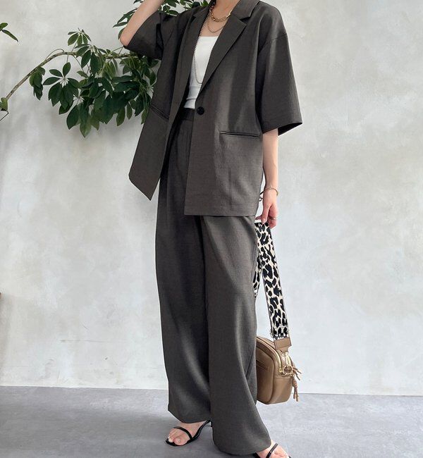  「メランジスラブテーラードジャケット」|テーラードジャケット|