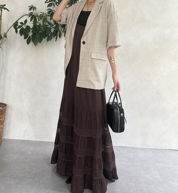  「メランジスラブテーラードジャケット」|テーラードジャケット|