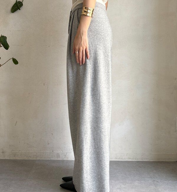  「ダブルウエストニットパンツ」|チノ|