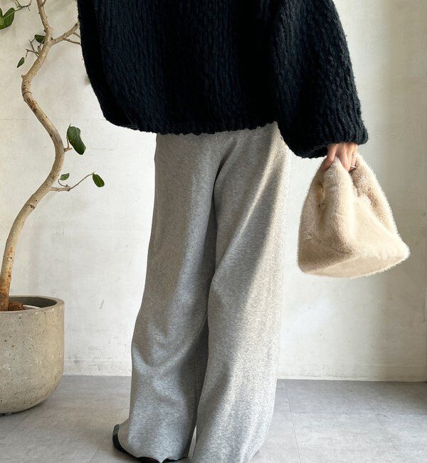  「ダブルウエストニットパンツ」|チノ|