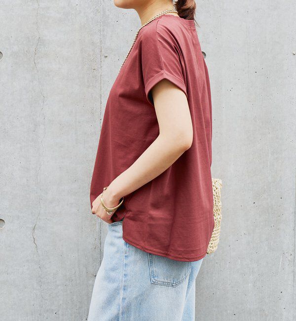  「《吸水速乾・UVカット・夏に快適》汗染み防止ターンバックT」|Tシャツ・カットソー|