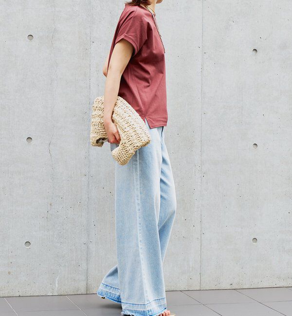  「《吸水速乾・UVカット・夏に快適》汗染み防止ターンバックT」|Tシャツ・カットソー|