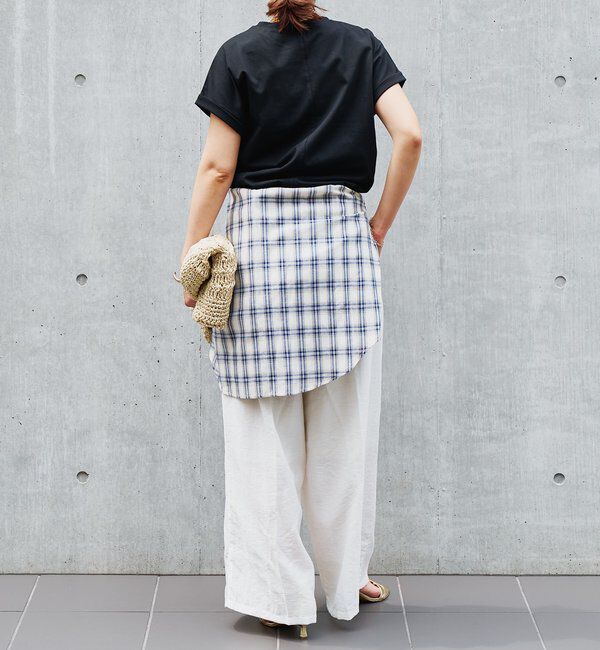  「《吸水速乾・UVカット・夏に快適》汗染み防止ターンバックT」|Tシャツ・カットソー|