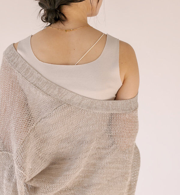  「【RIVE DROITE 名品インナー】シームレスタンク」|キャミソール|