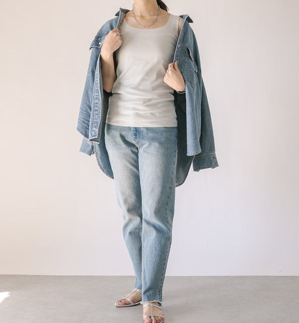  「【RIVE DROITE 名品インナー】シームレスタンク」|キャミソール|