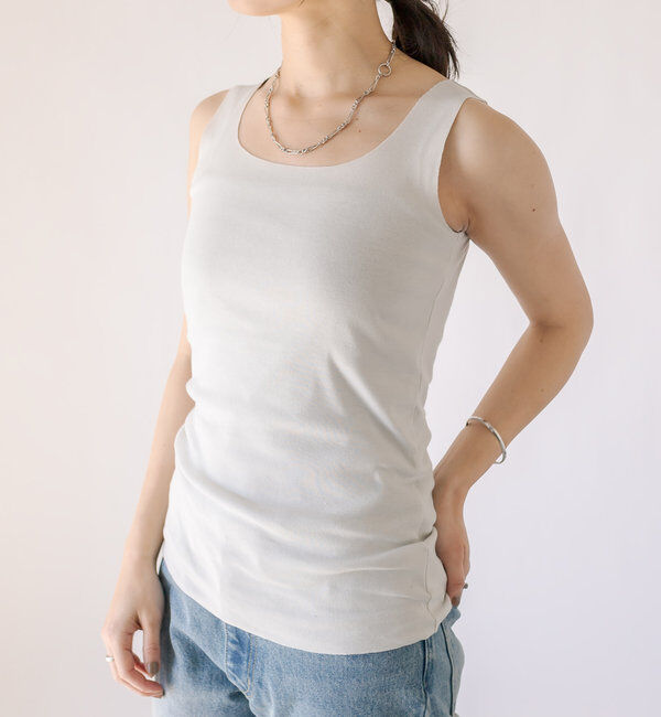  「【RIVE DROITE 名品インナー】シームレスタンク」|キャミソール|