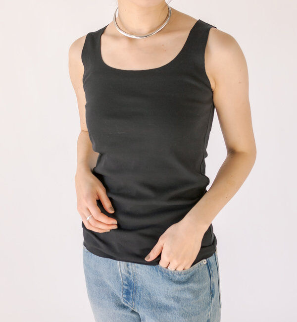  「【RIVE DROITE 名品インナー】シームレスタンク」|キャミソール|