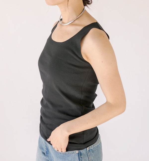  「【RIVE DROITE 名品インナー】シームレスタンク」|キャミソール|