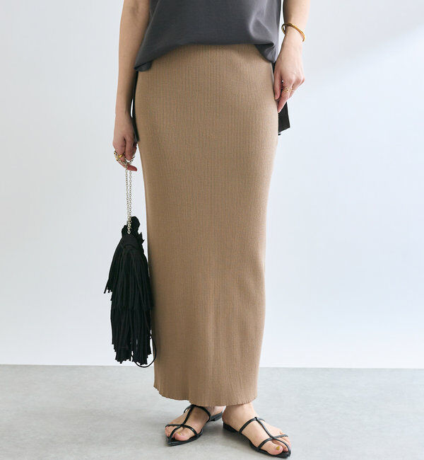  「予約【新色追加/マイナス3kg/レビュー高評価☆】リブタイトスカート」|スカート|