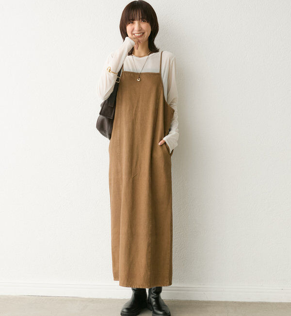  「【MONN.:. (モン)】デニムキャミワンピース」|ワンピース|