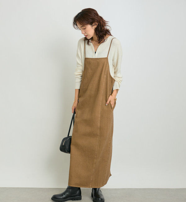  「【MONN.:. (モン)】デニムキャミワンピース」|ワンピース|