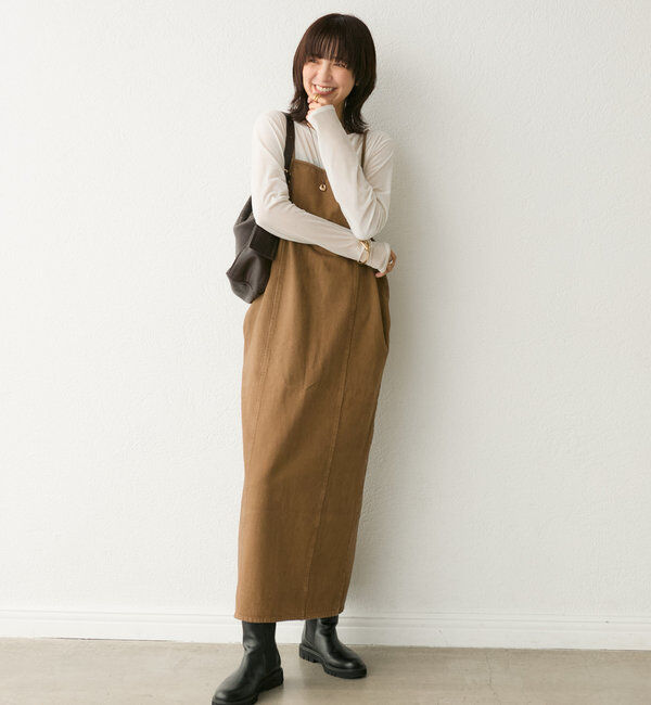  「【MONN.:. (モン)】デニムキャミワンピース」|ワンピース|