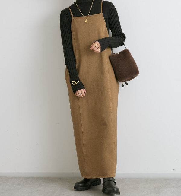  「【MONN.:. (モン)】デニムキャミワンピース」|ワンピース|