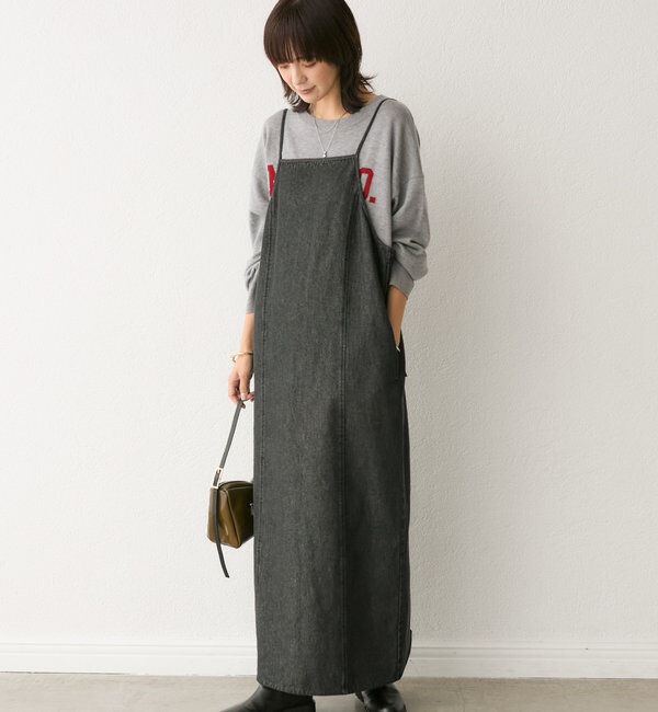  「【MONN.:. (モン)】デニムキャミワンピース」|ワンピース|