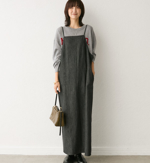  「【MONN.:. (モン)】デニムキャミワンピース」|ワンピース|