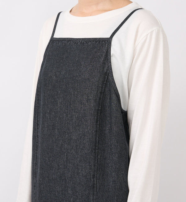  「【MONN.:. (モン)】デニムキャミワンピース」|ワンピース|