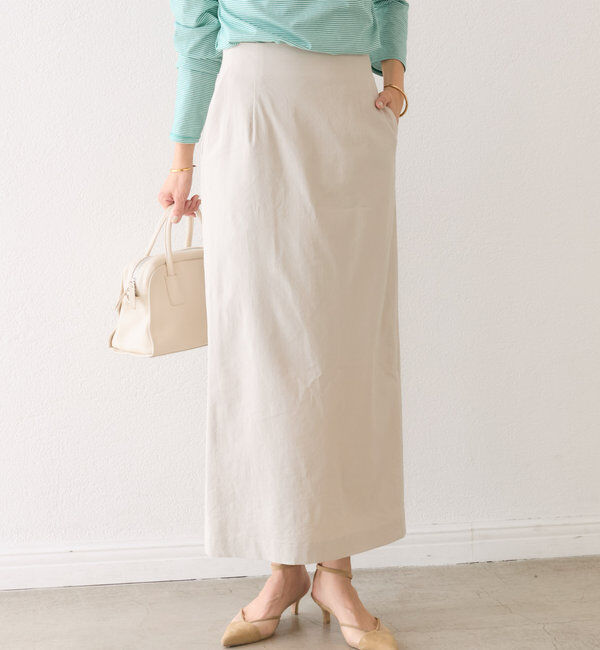  「【ストレッチ◎】ナチュラルストレッチスカート」|スカート|