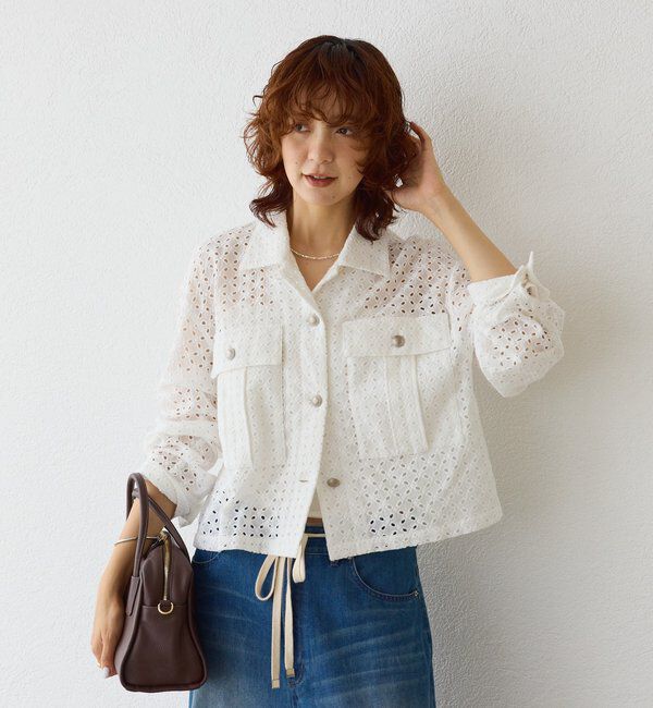  「【着映え◎】レースワークジャケット」|その他|