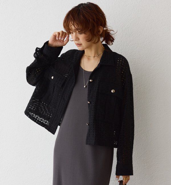  「【着映え◎】レースワークジャケット」|その他|