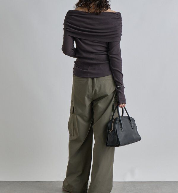  「【女性らしい抜け感】シアーテレコオフショルカットソー」|Tシャツ・カットソー|