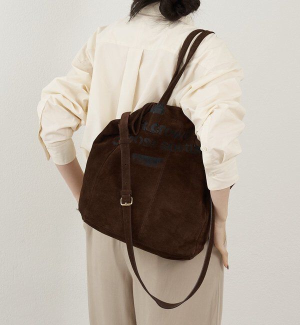  「ステンシルデザインスエード2WAYトートバッグ」|トートバッグ|