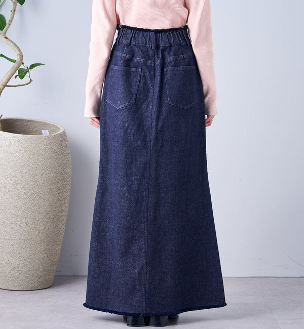  「【美シルエット◎】スリットマーメイドスカート」|スカート|