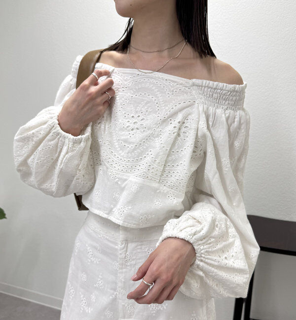  「パネルレースブラウス」|シャツ・ブラウス|