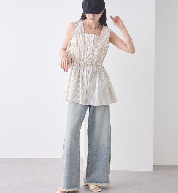  「ストライプタンクブラウス」|シャツ・ブラウス|
