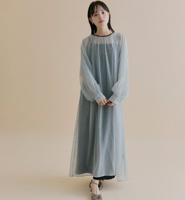  「[森川企画]シアーレイヤード ワンピースSET」|ワンピース|