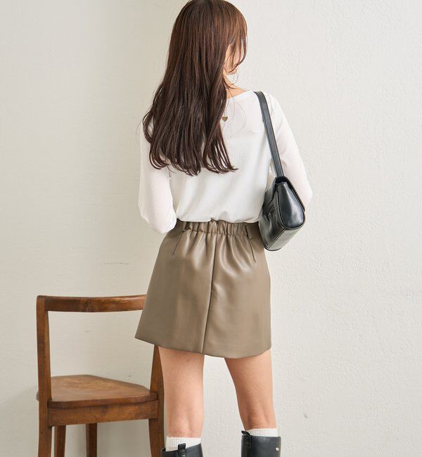  「裾ギャザーシアーロンＴ」|Tシャツ・カットソー|