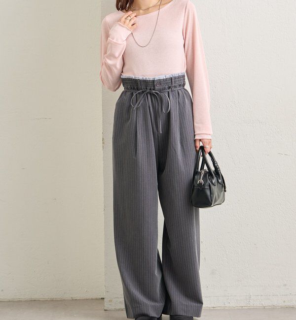  「裾ギャザーシアーロンＴ」|Tシャツ・カットソー|