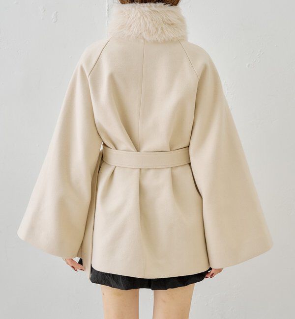  「【WEB限定/REVIVAL】ファー取り外しケープコート」|その他|