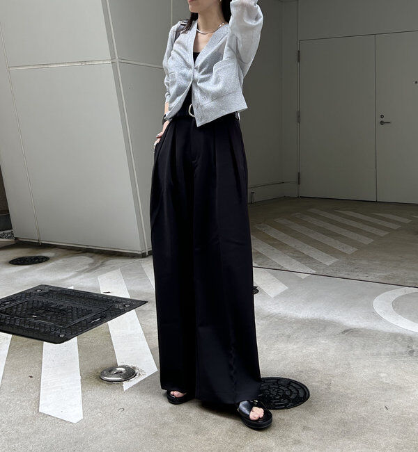  「【累計2万本突破！】【低身長・高身長サイズあり】2タックワイドパンツ」|チノ|