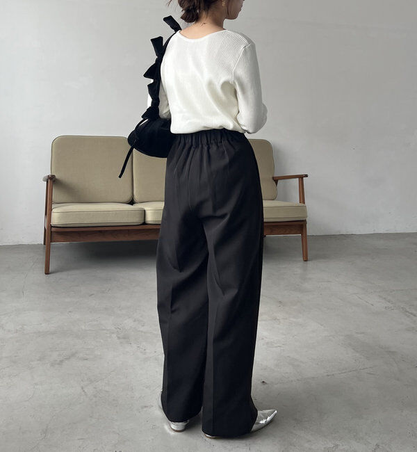  「【累計2万本突破！】【低身長・高身長サイズあり】2タックワイドパンツ」|チノ|