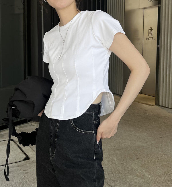  「コルセットTシャツ」|Tシャツ・カットソー|ホワイト