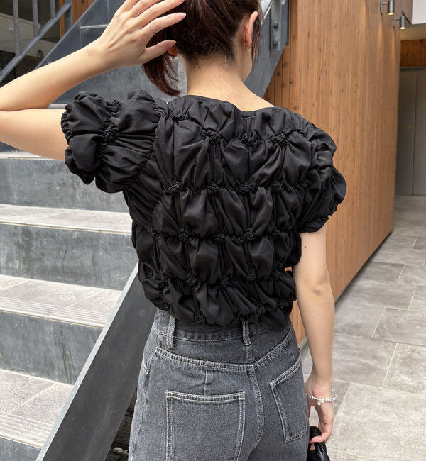  「【新色追加/全骨格◎】シャーリングホイップTシャツ」|Tシャツ・カットソー|