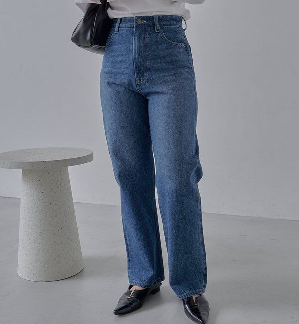  「【新色/人気アイテムがアップグレード】13ozハイウエストストレートデニム」|デニム|