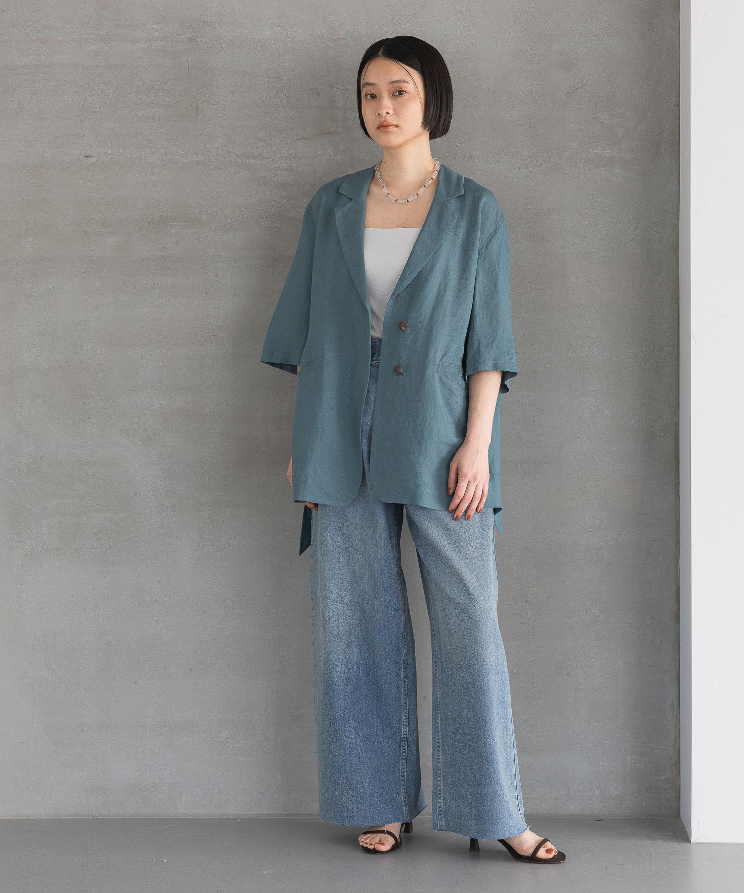 A part by 「レーヨンリネンシングルジャケット」|その他|