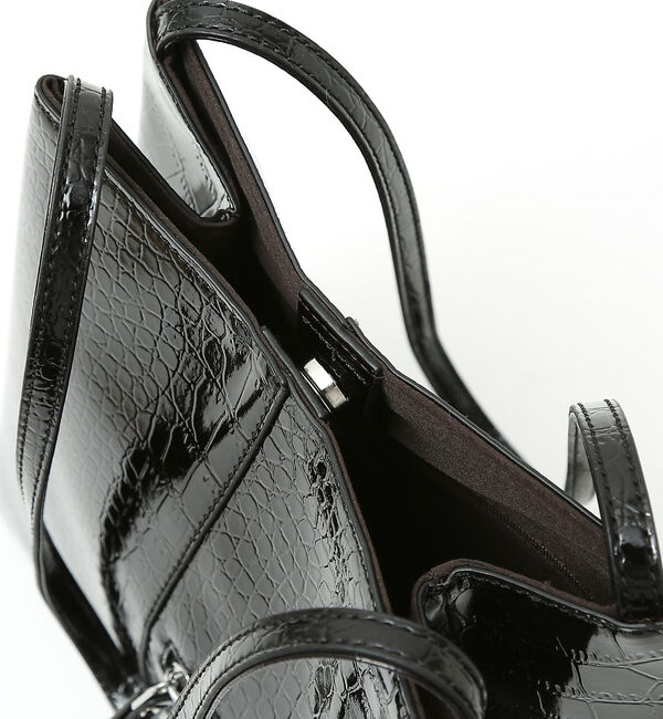 ABAHOUSE「【Avancer】型押しスリムトートバッグ」|ショルダー・メッセンジャー|