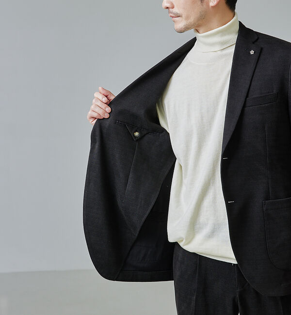 ABAHOUSE「【セットアップ対応/FLEX JACKET】ネオスウェード ツイル ジャケット」|テーラードジャケット|