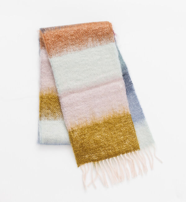 ABAHOUSE「【MANTAS EZCARAY】モヘアマフラー / FOULAND」|マフラー|グリーン