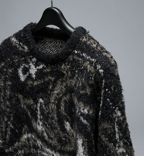 ABAHOUSE「ループシャギー マーブル グラデーションニット」|ニット・セーター|