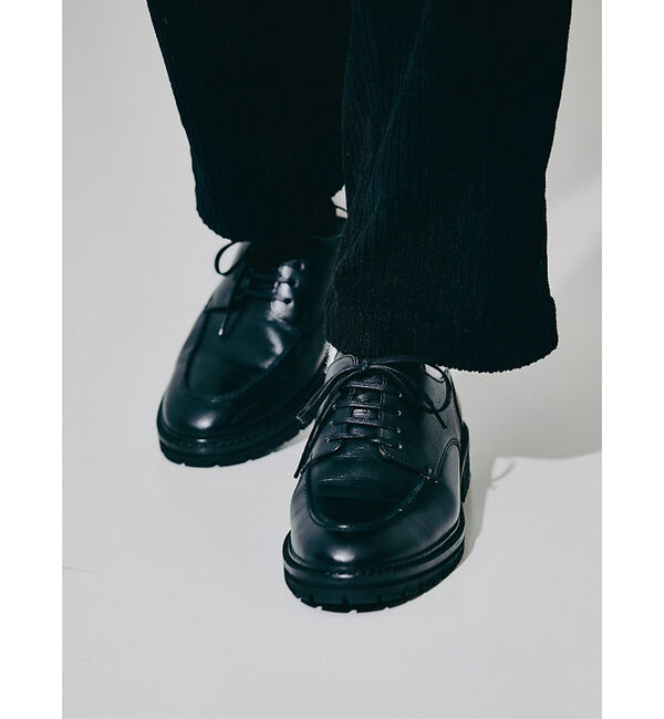 alfredoBANNISTER「【WEB限定】タンクソール Uチップ ダービーシューズ」|その他|ブラック