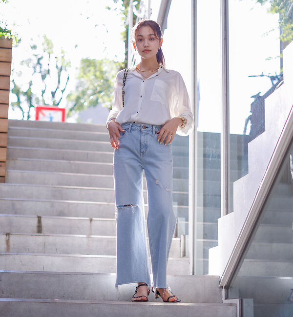 Rouge vif「レーヨンとろみシャツ」|シャツ・ブラウス|