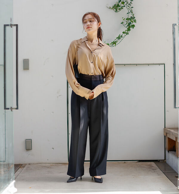 Rouge vif「レーヨンとろみシャツ」|シャツ・ブラウス|