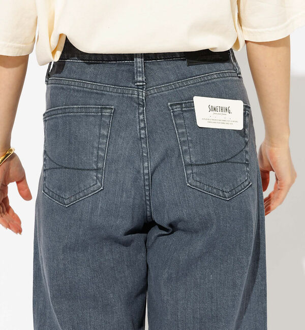 Rouge vif「【SOMETHING/サムシング】LISA ワイド デニムパンツ」|デニム|